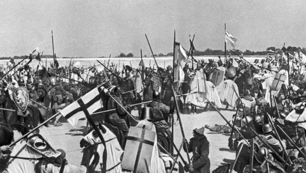 Ледовое побоище. Сцена ледового побоища из фильма Сергея Эйзенштейна Александр Невский